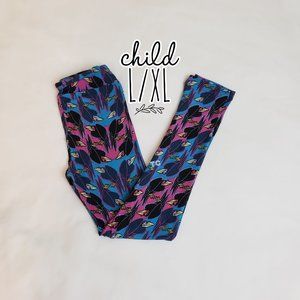 NWT LulaRoe Disney Maleficent Kid Leggings Size L/XL